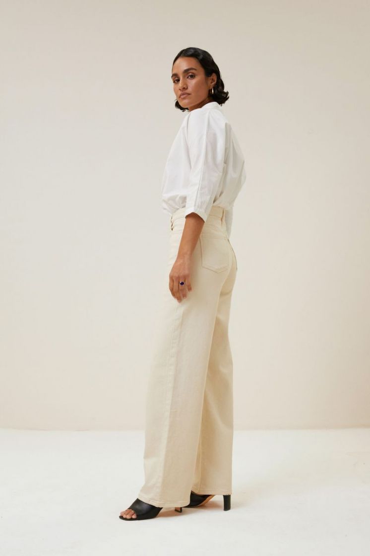 norel poplin blouse 010-off white