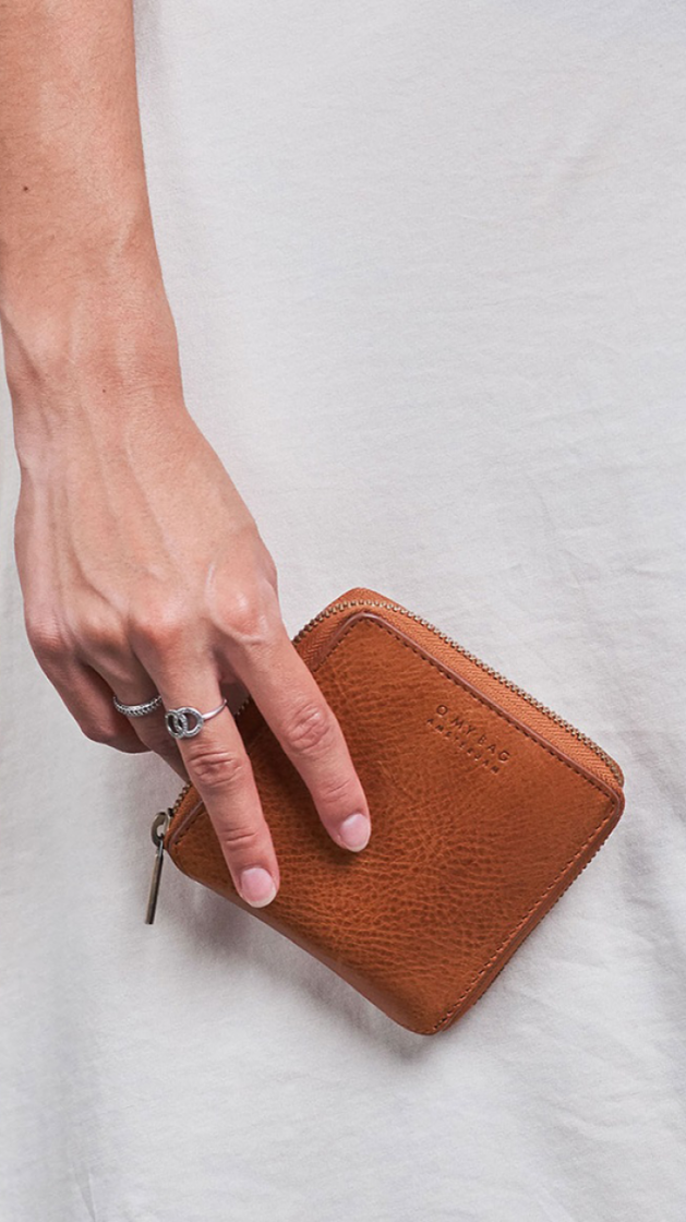 Sonny Square Wallet cognac strombol
