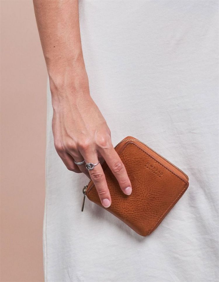 Sonny Square Wallet cognac strombol