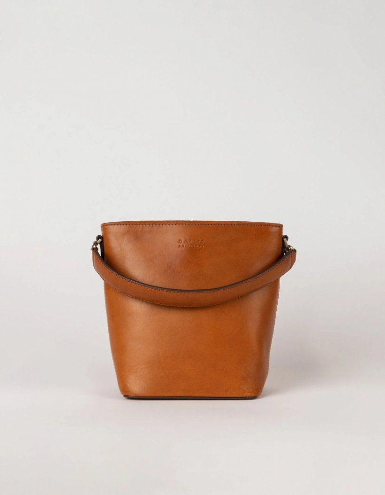 Bobbi Bucket Bag Midi Cognac