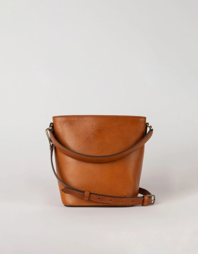 Bobbi Bucket Bag Midi Cognac