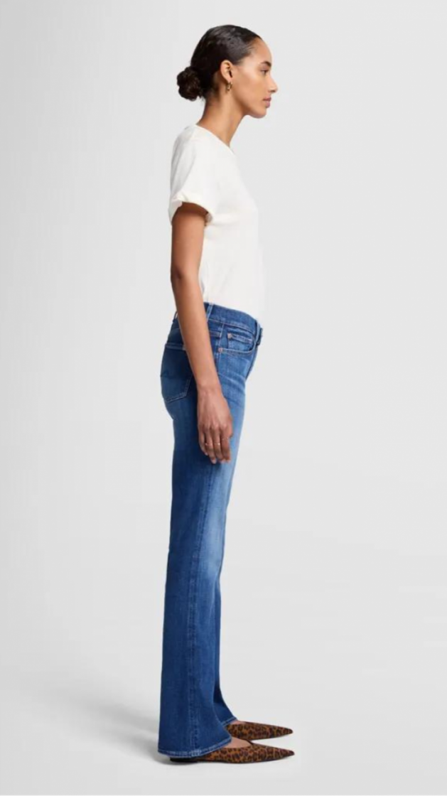 Bootcut slim illusion santa mo Mid Bleu