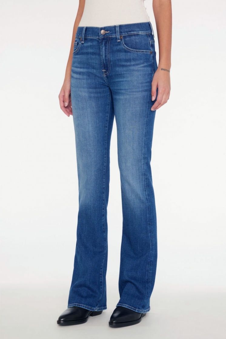 Bootcut slim illusion santa mo Mid Bleu