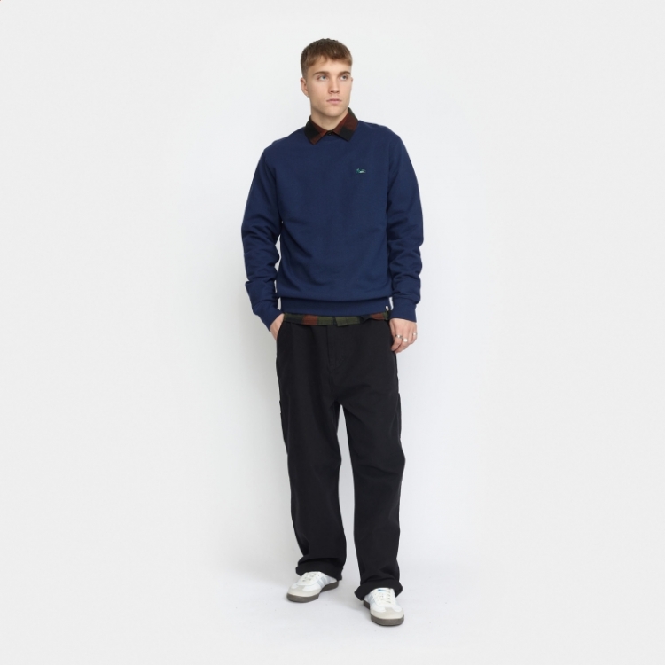 Application sweatshirt Navy-melange