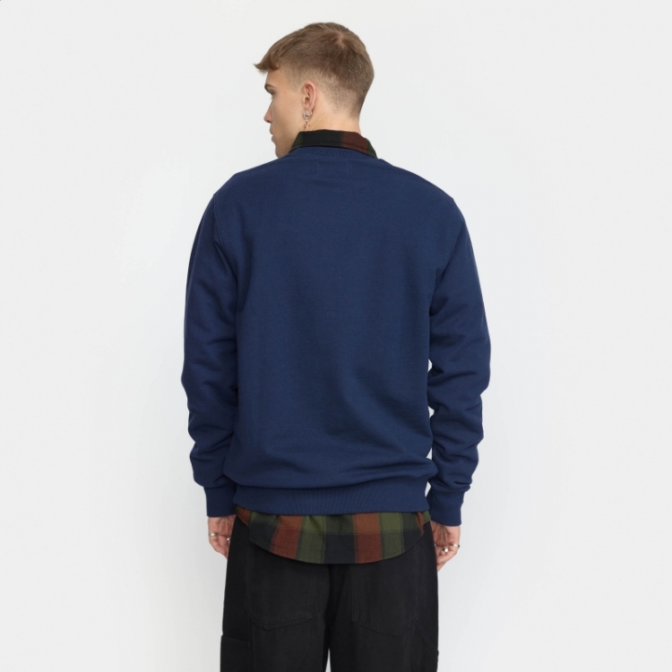 Application sweatshirt Navy-melange