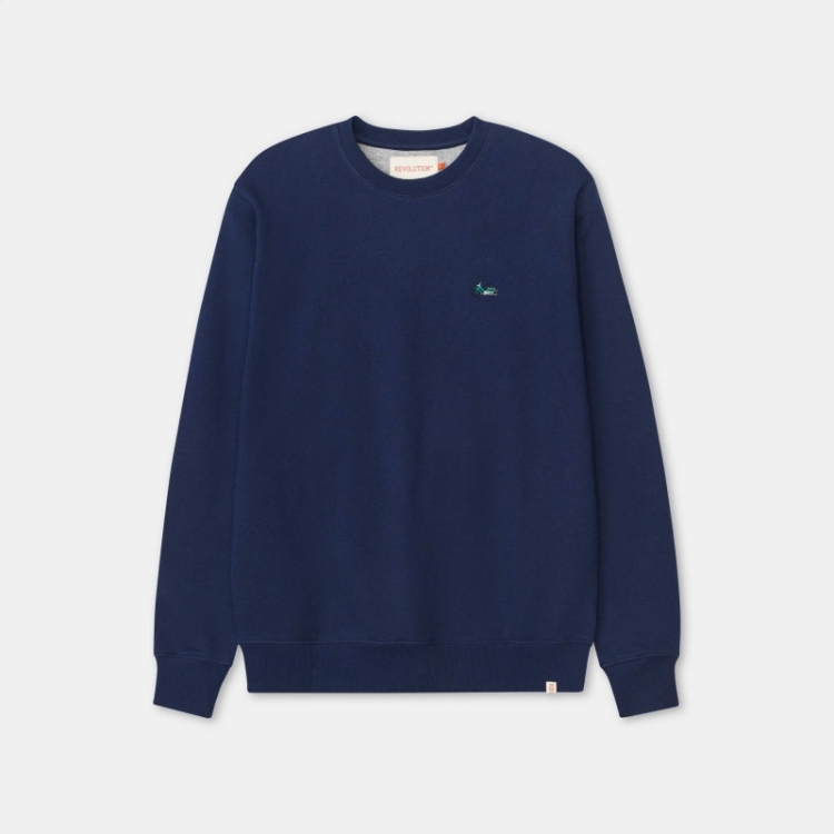Application sweatshirt Navy-melange
