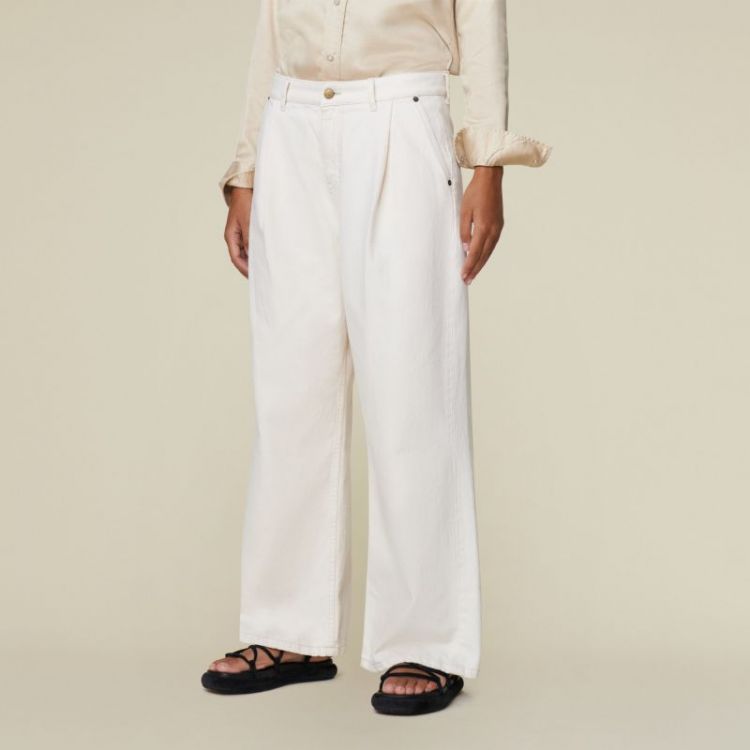 Beatrix Pleats Ecru Rinse