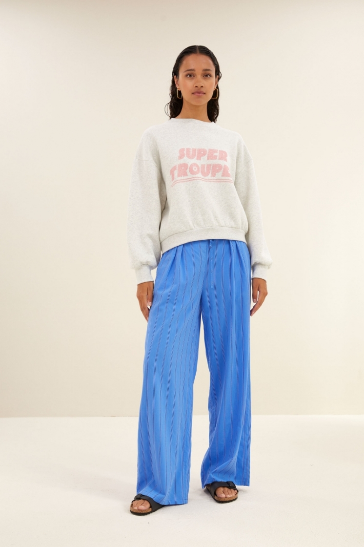 Bibi trouper sweater 815-Light grey