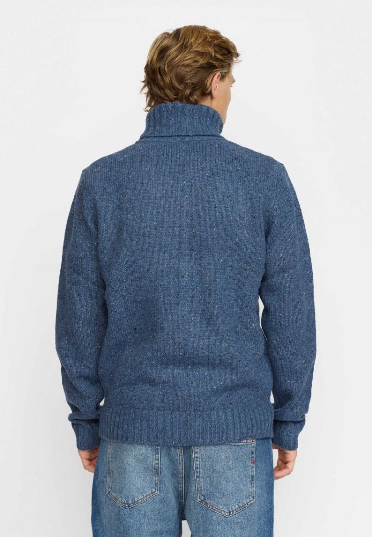 High-neck sweater BLue