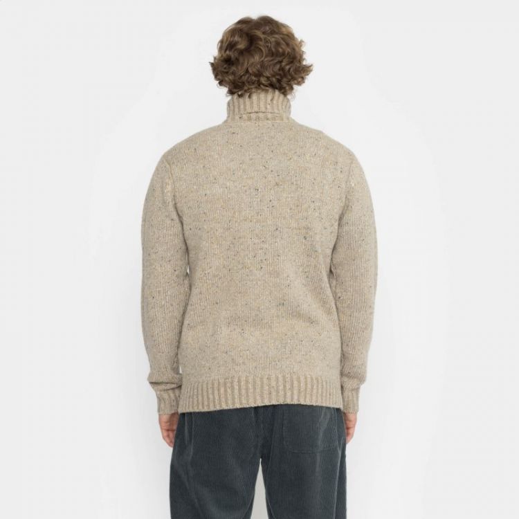 High-neck sweater off-white