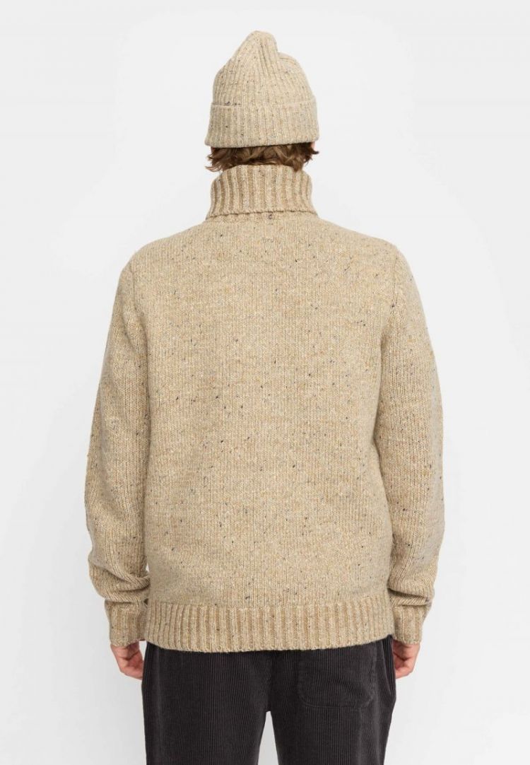 High-neck sweater off-white