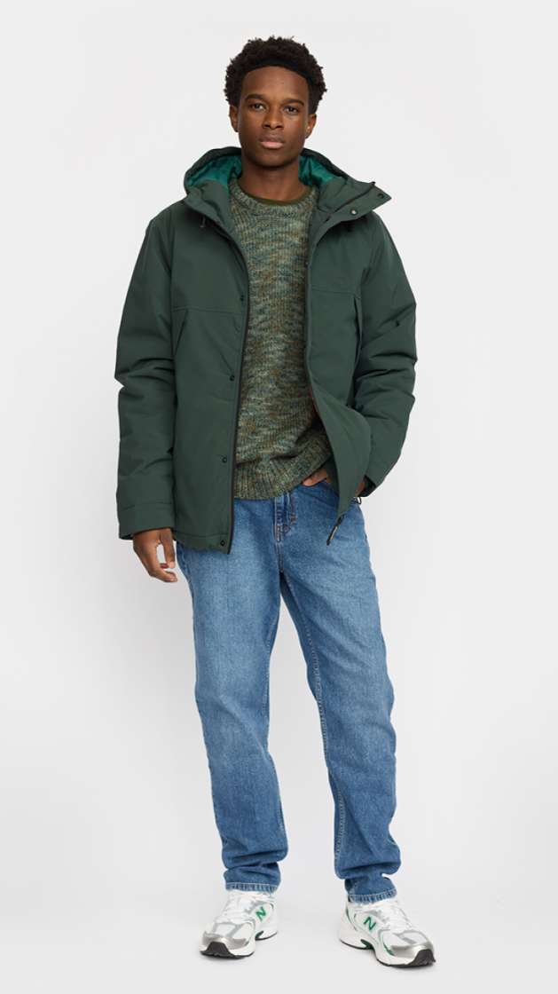 Padded tech jacket Darkgreen