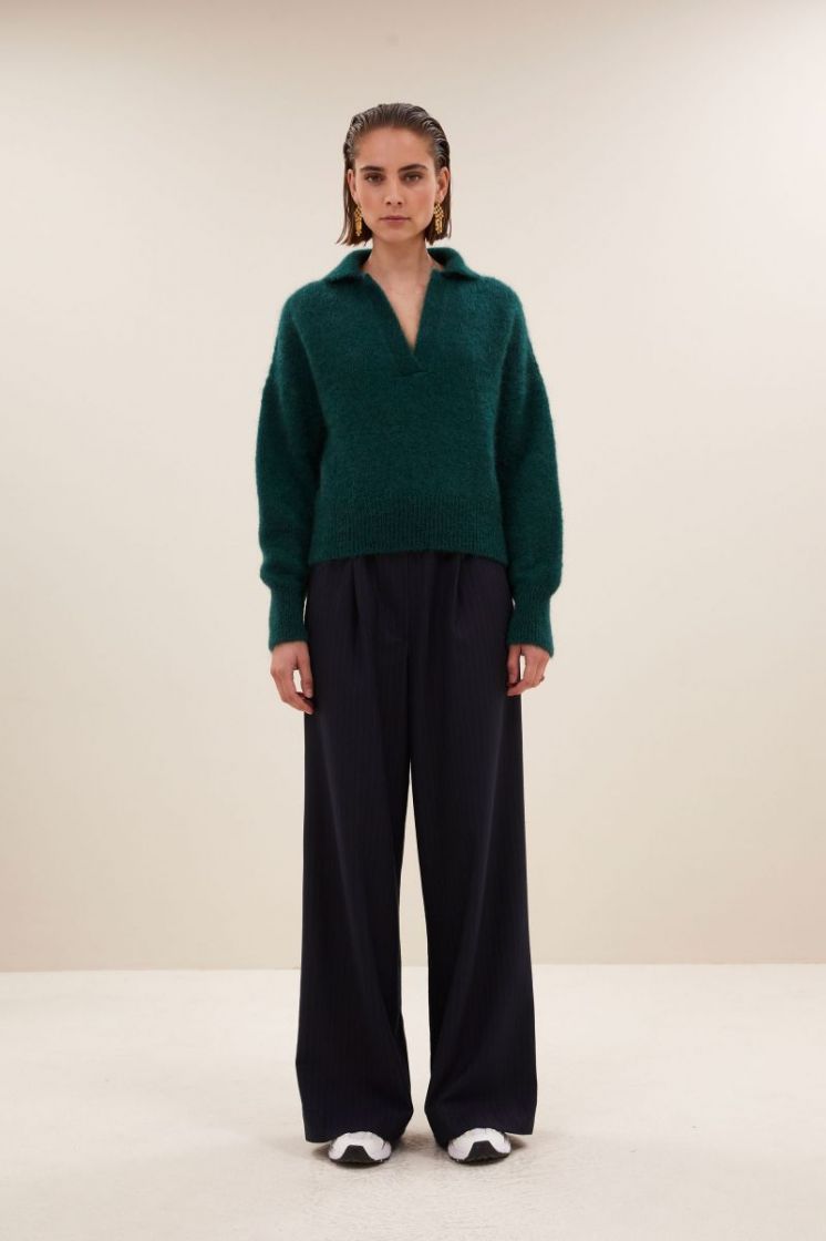 Polo pullover 465-Dark green
