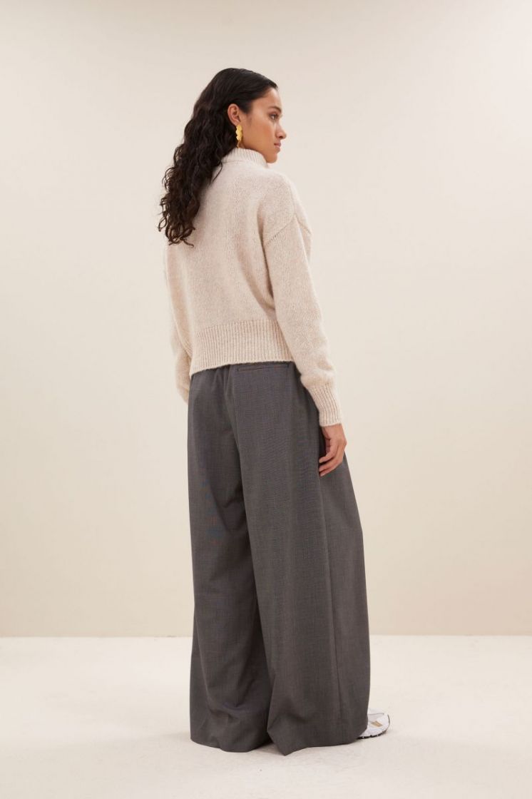 Boxy beau pullover 018-chalk