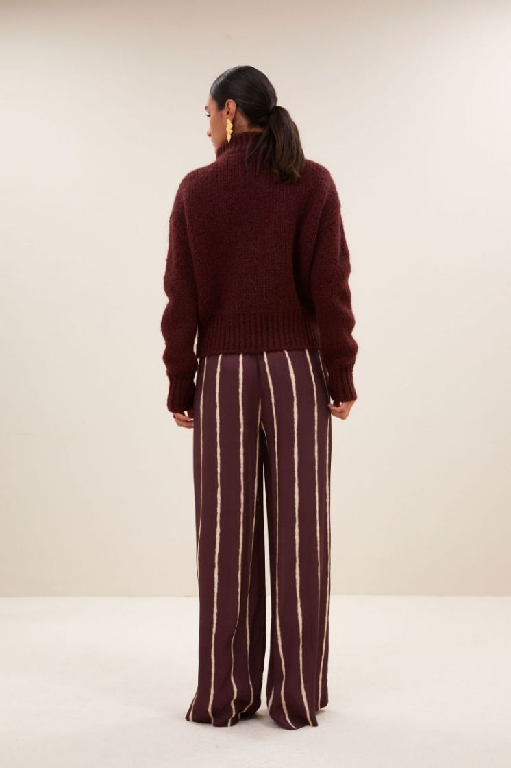 Boxy beau pullover 325-Wine