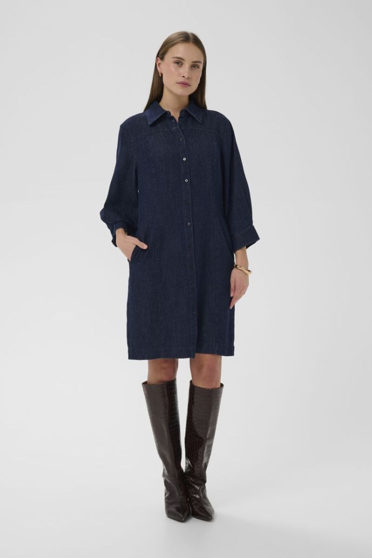 SLChaman short dress 301728-Dark Blu