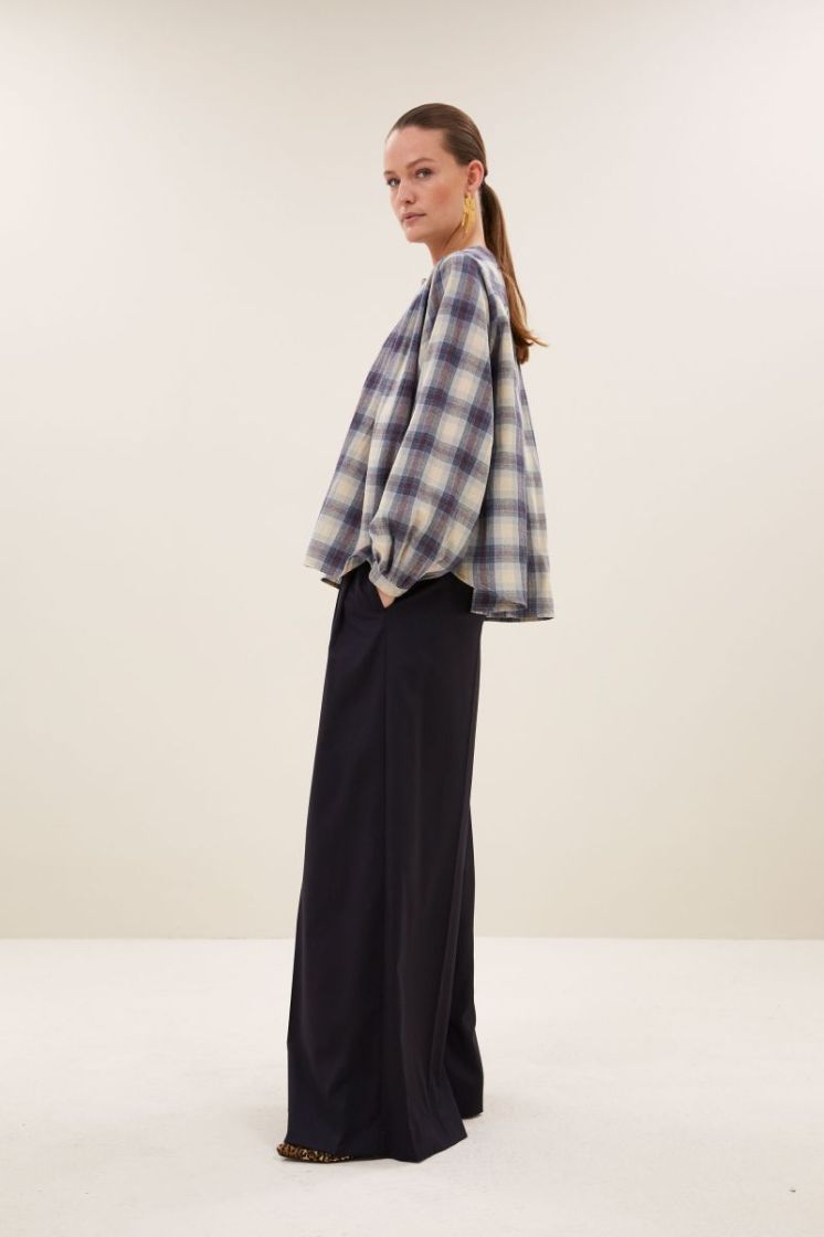 Jagger Tokyo Check Blouse 1617-Tokyo Chec