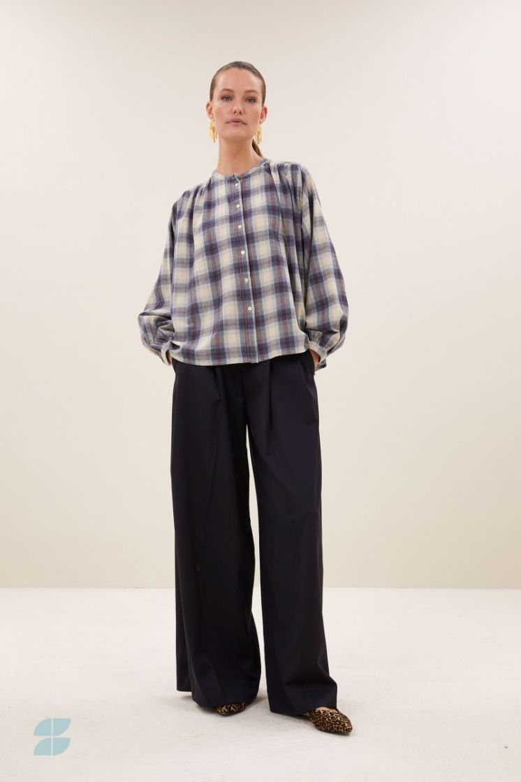 Jagger Tokyo Check Blouse 1617-Tokyo Chec