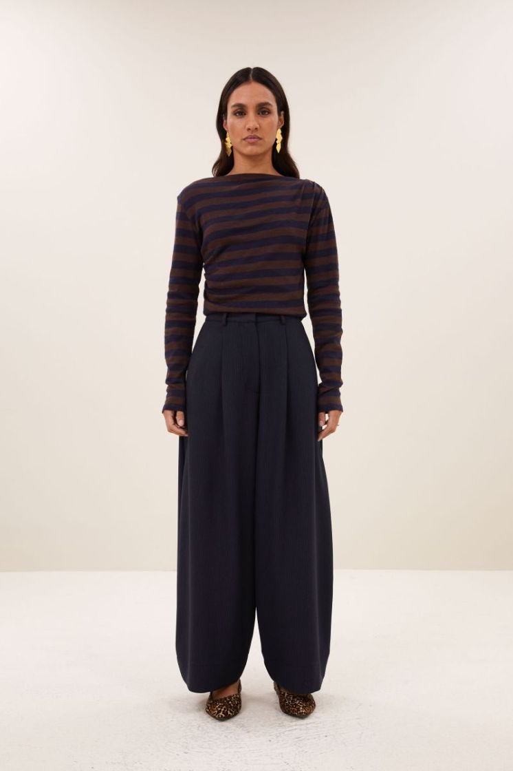 Frida Copper Stripe Pants 1704-Copper Str