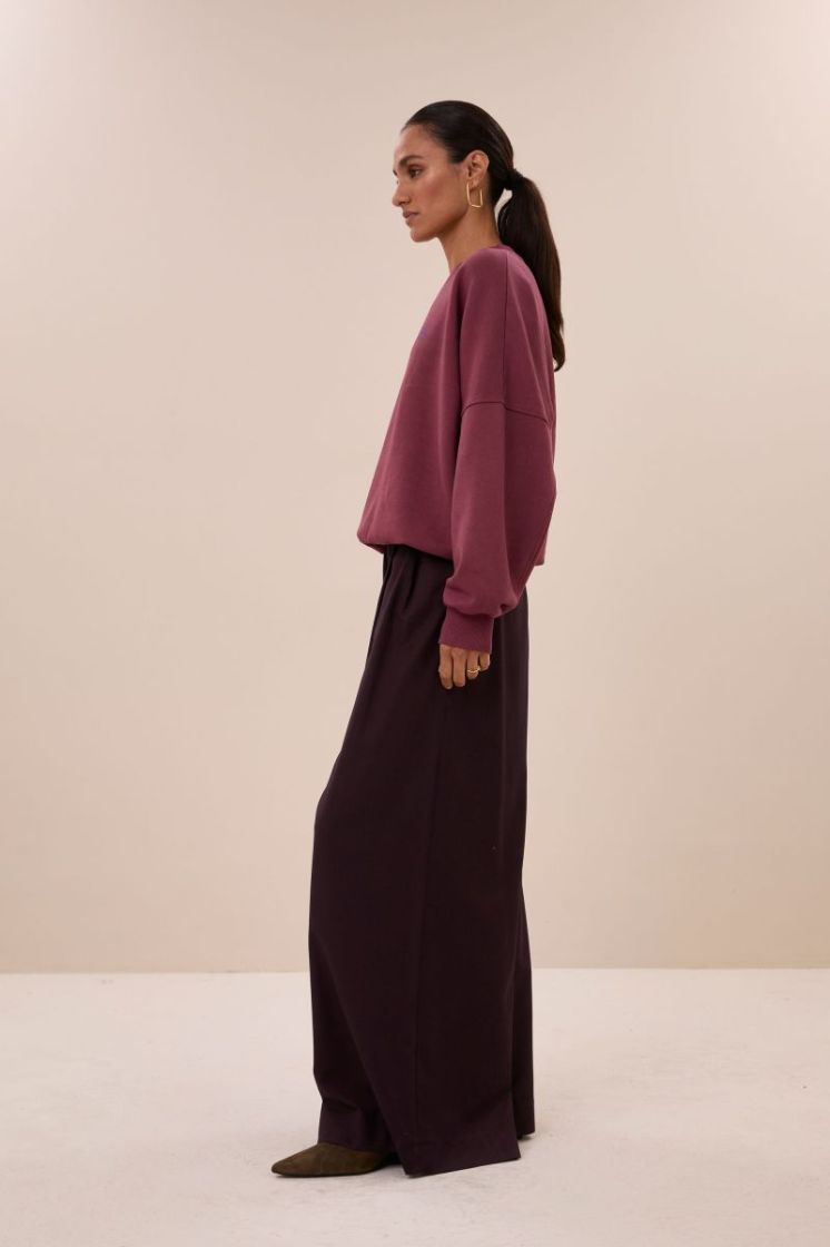 Malyn Logo Sweater 1339-Burgundy C
