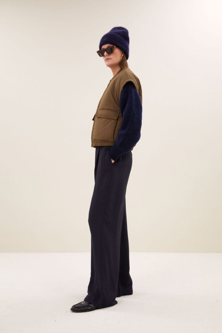 Gio Sleeveless jacket 1705-Hazel