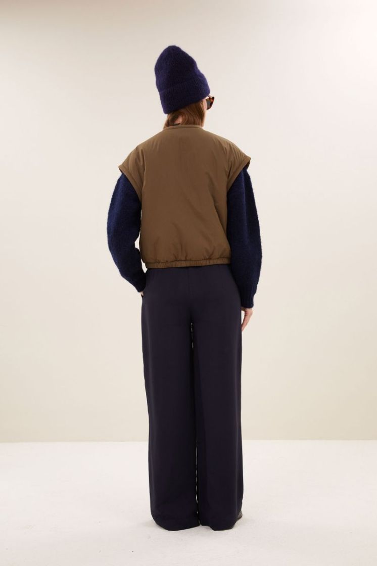 Gio Sleeveless jacket 1705-Hazel