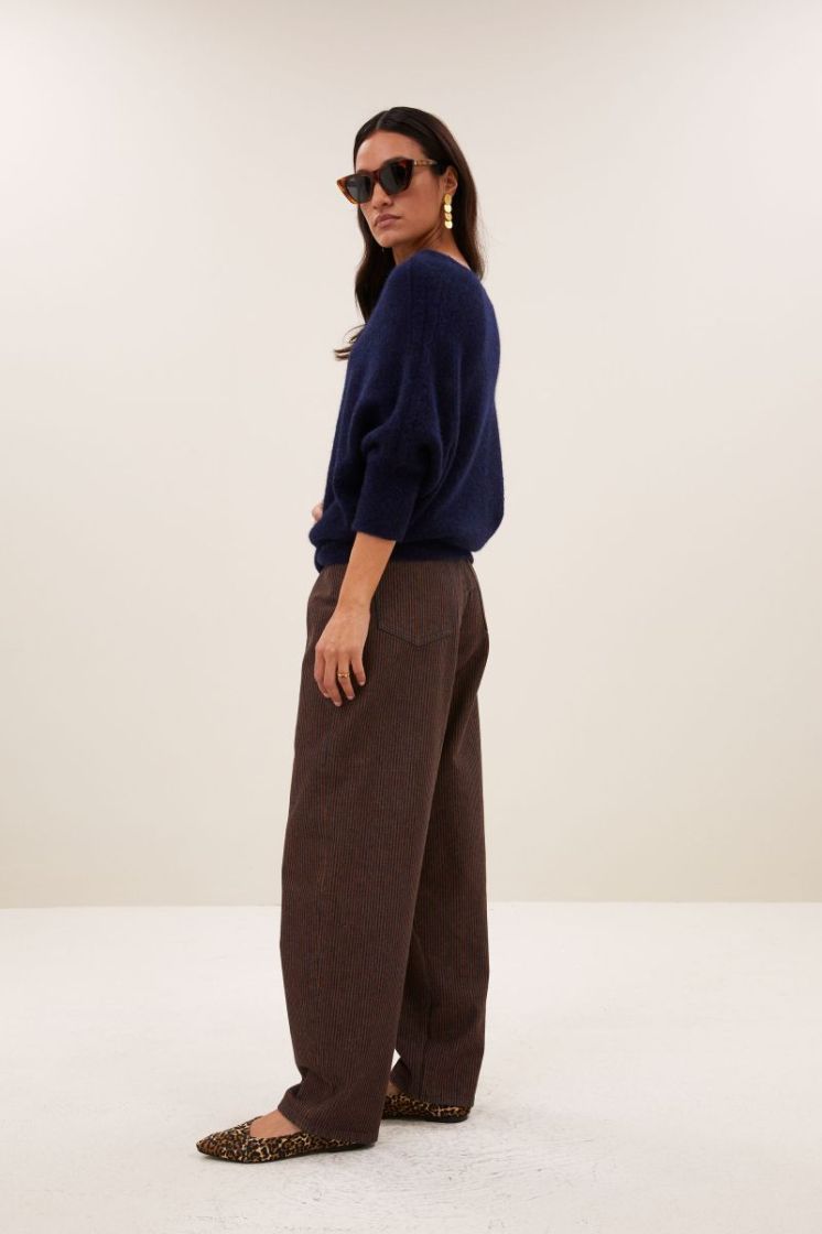 Lew Stripe Jeans 1704-Copper Str