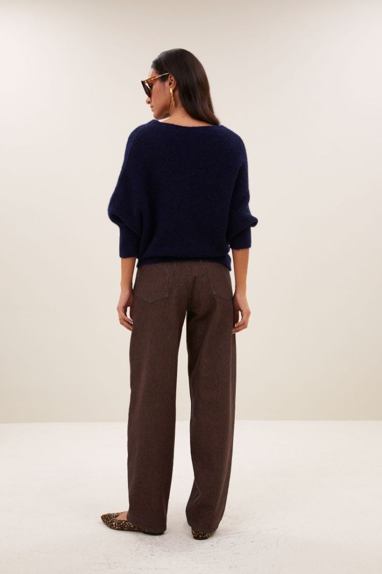 Lew Stripe Jeans 1704-Copper Str