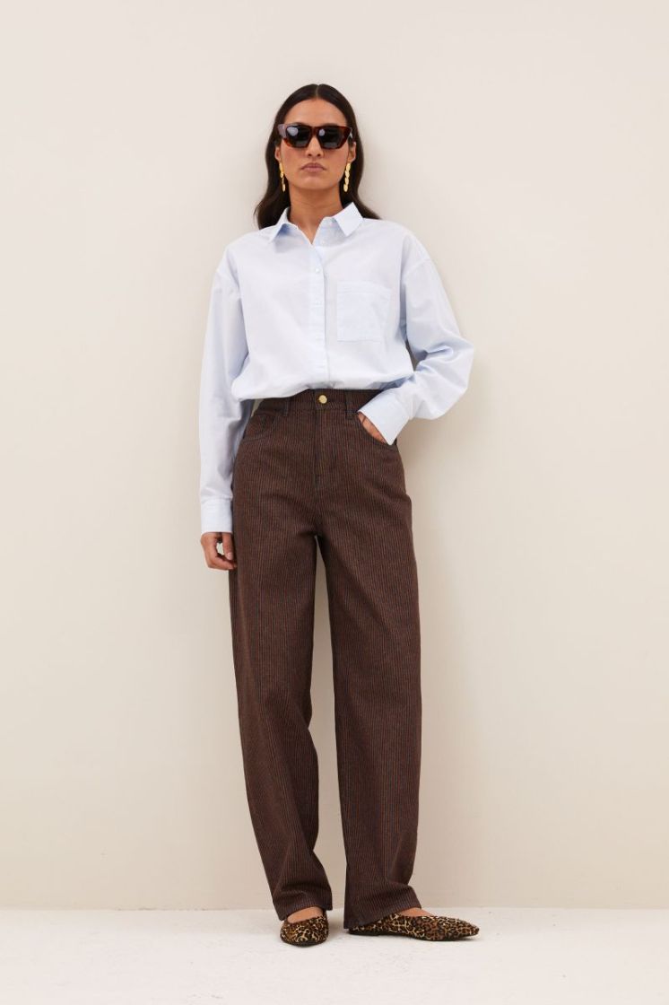 Lew Stripe Jeans 1704-Copper Str