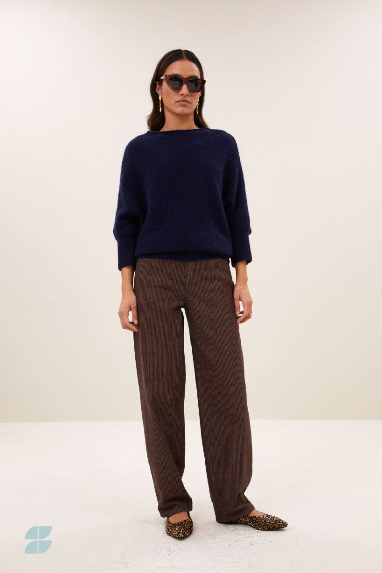 Lew Stripe Jeans 1704-Copper Str
