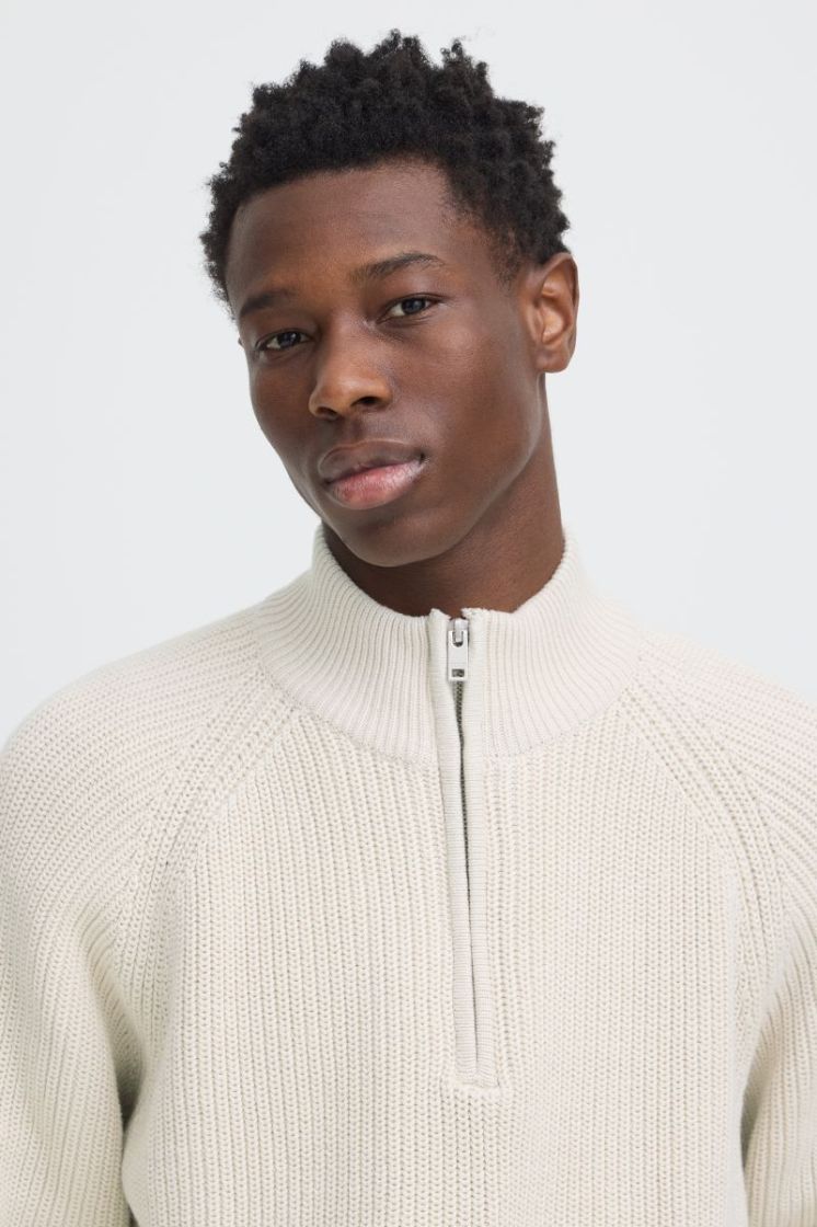 SDWILLIS HI NECK 13041-Oatmeal