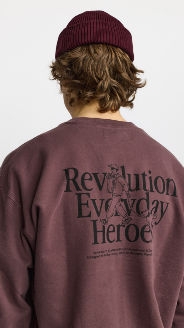 Printed Crewneck Dustpurple