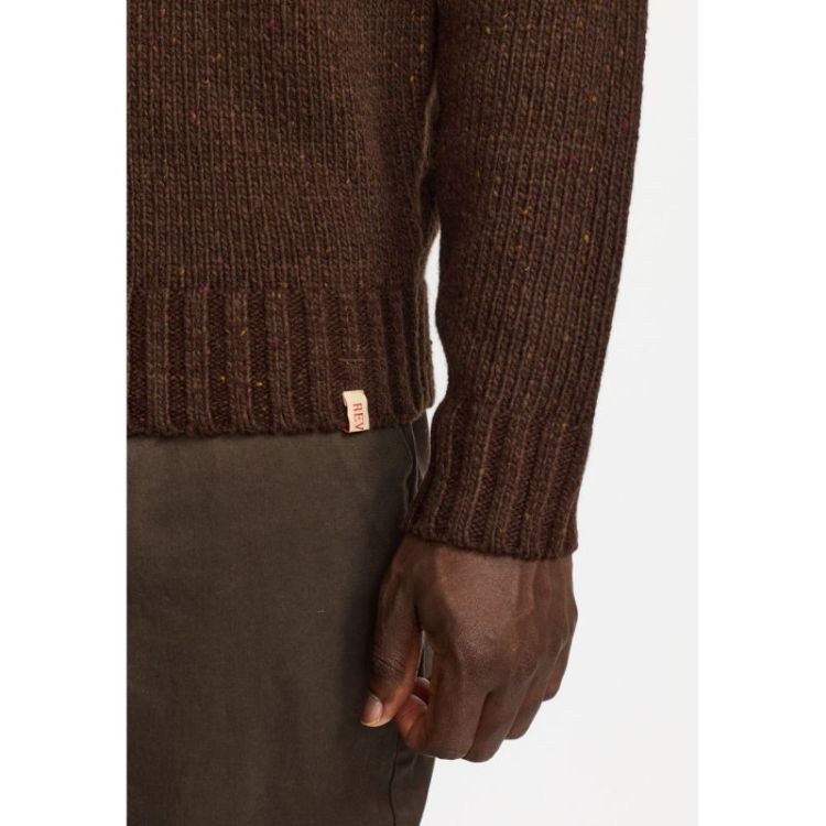 High-Neck Sweater Darkbrown