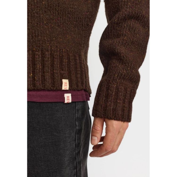 Half-Zip Knit Darkbrown