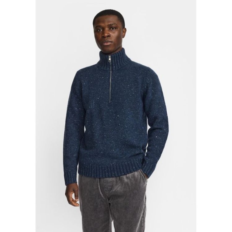 Half-Zip Knit Navy